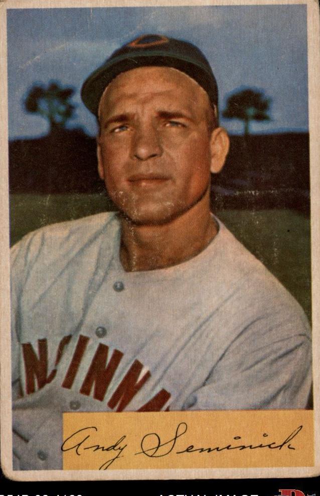 1954 Bowman Andy Seminick #172 card