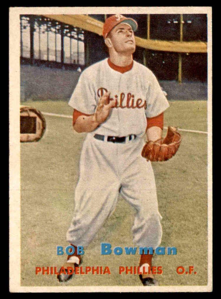 1957 Topps Bob Bowman #332 card