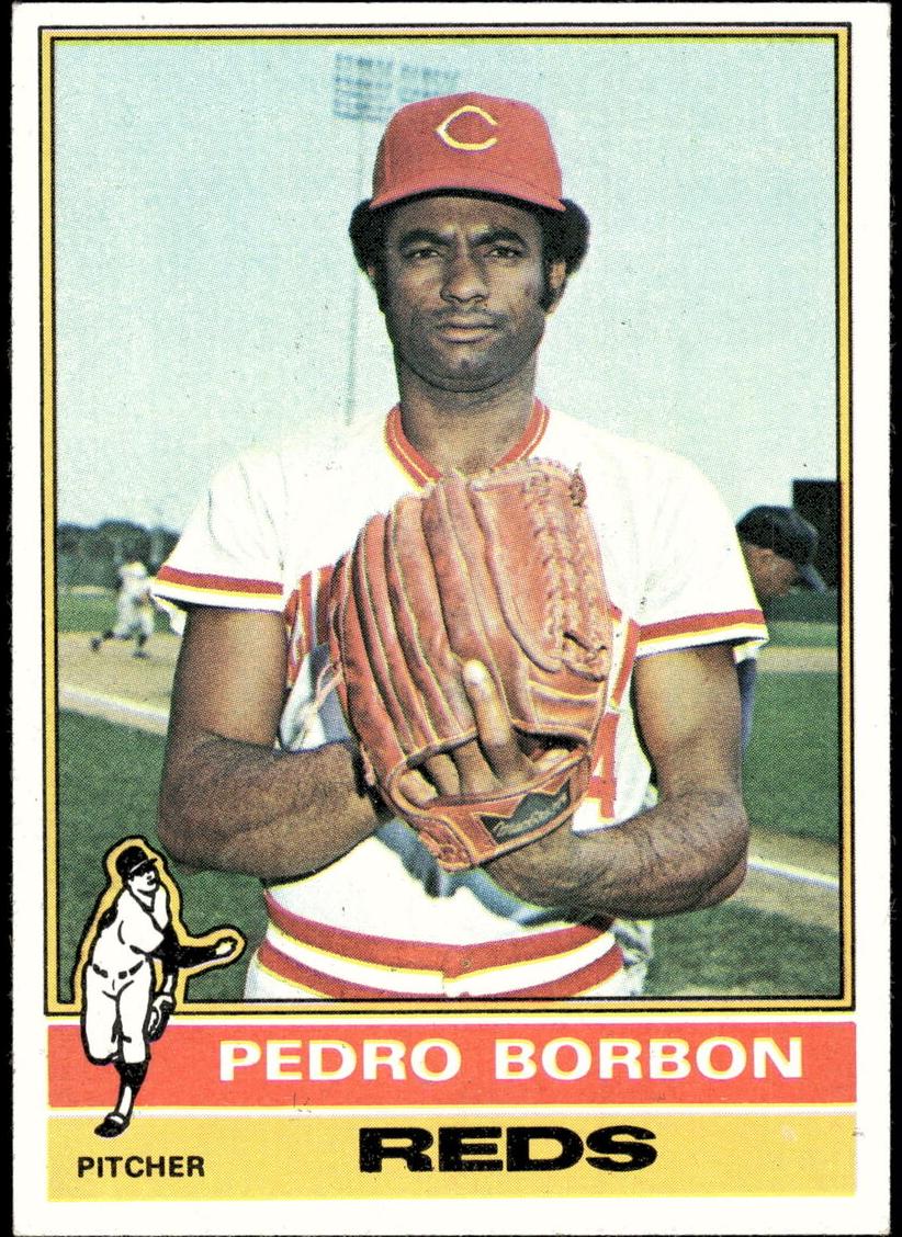 1976 Topps Pedro Borbon #77 card