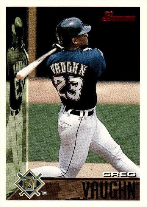 1995 Bowman Greg Vaughn #410 card