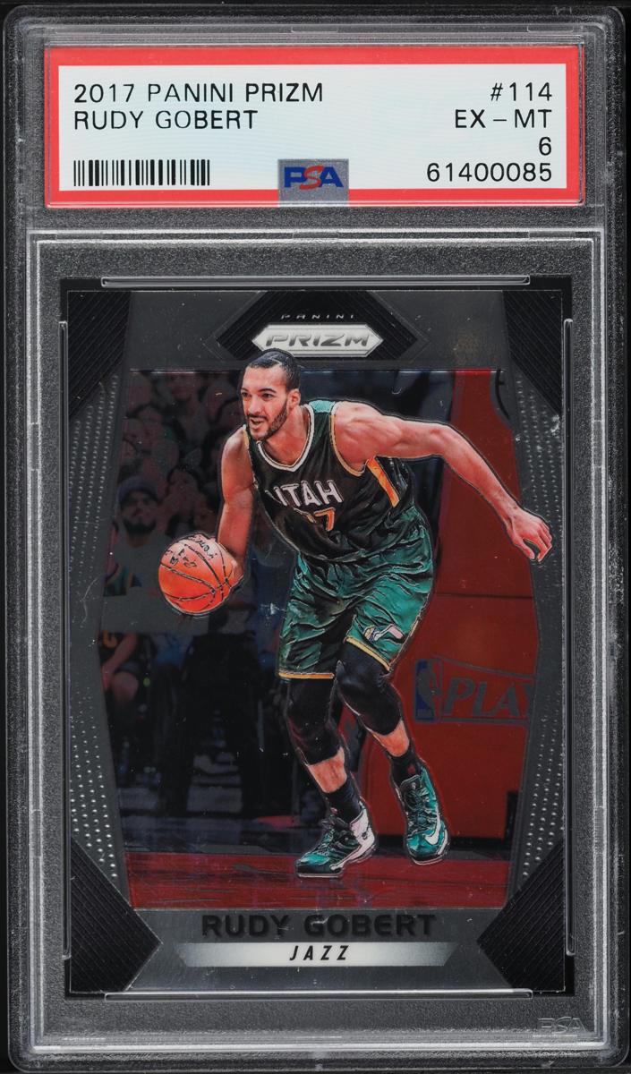 2017 Panini Prizm Rudy Gobert #114 card
