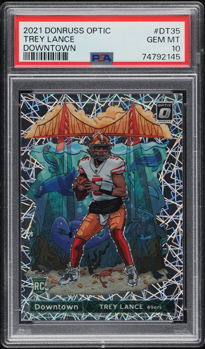 Trey Lance 2021 Donruss Optic Downtown Football