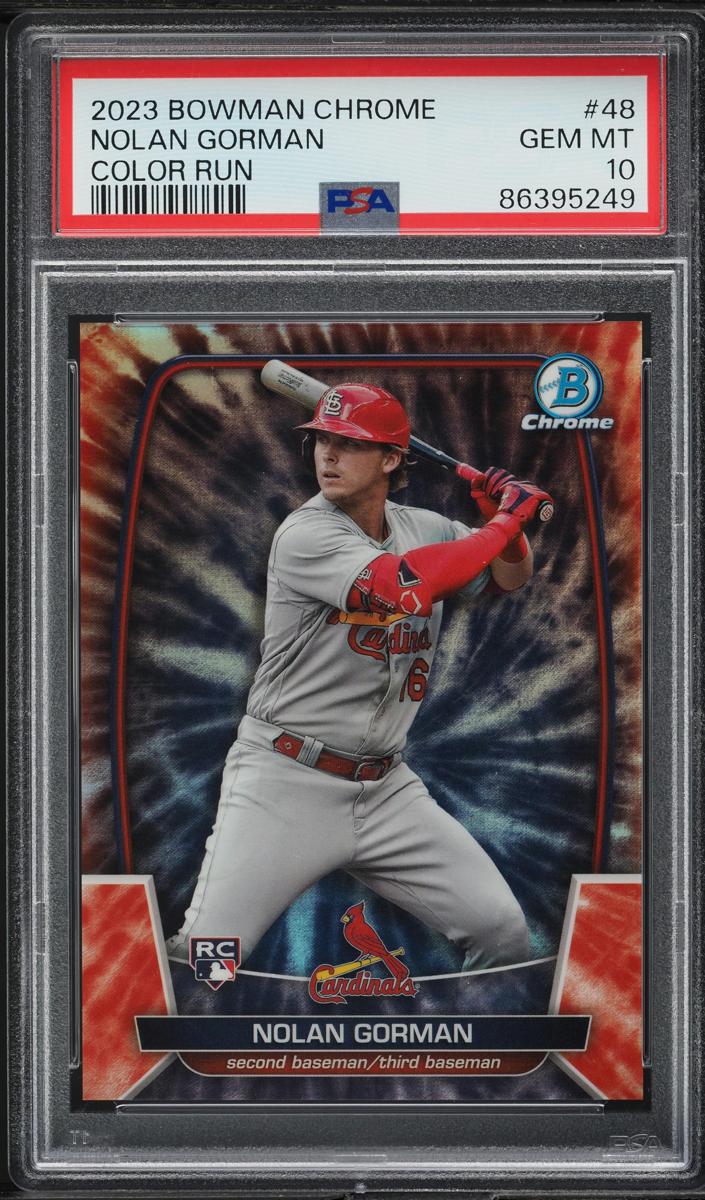 2023 Bowman Chrome Baseball Nolan Gorman #48 PSA 10