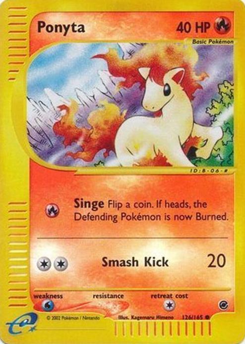 2002 Pokemon Expedition Base Set Foil #126 Ponyta-Rev.Foil front