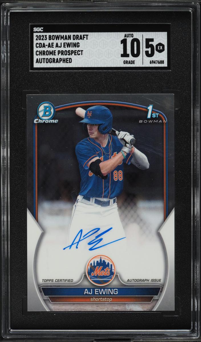 AJ Ewing - 2023 Bowman Draft Chrome Baseball