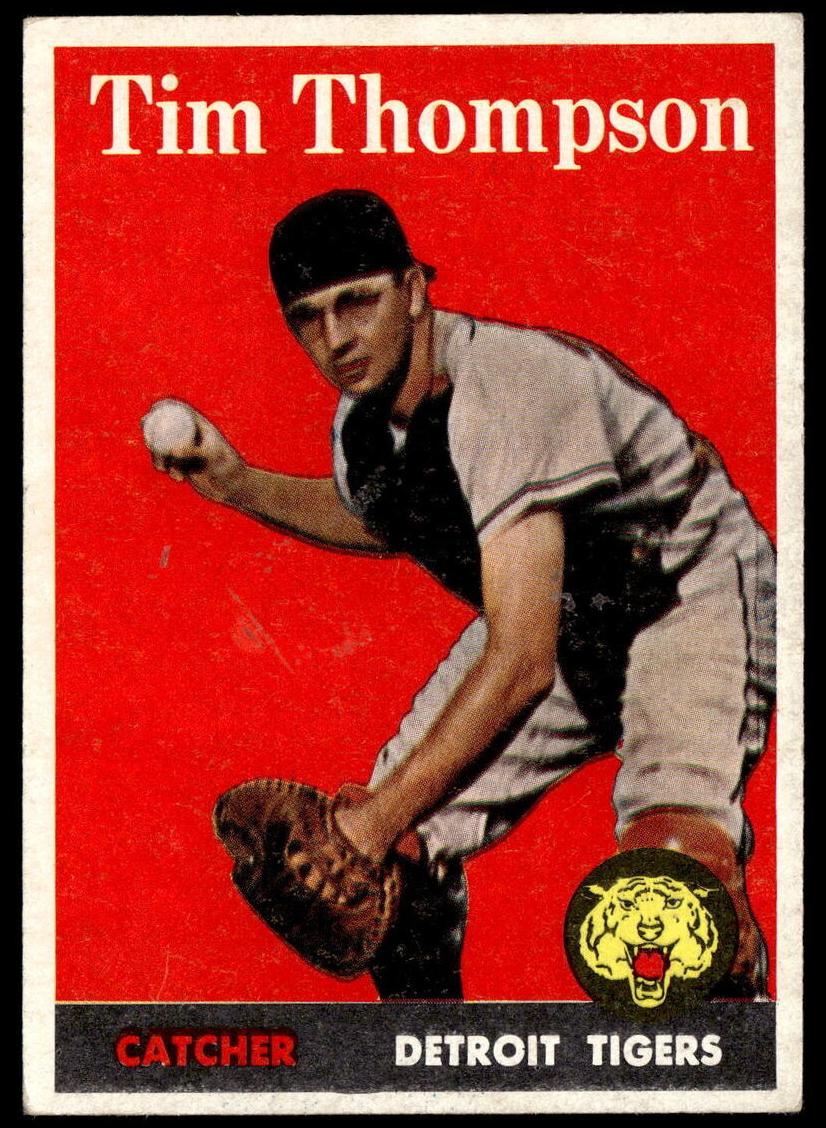 1958 Topps Tim Thompson [Yellow] #57 card