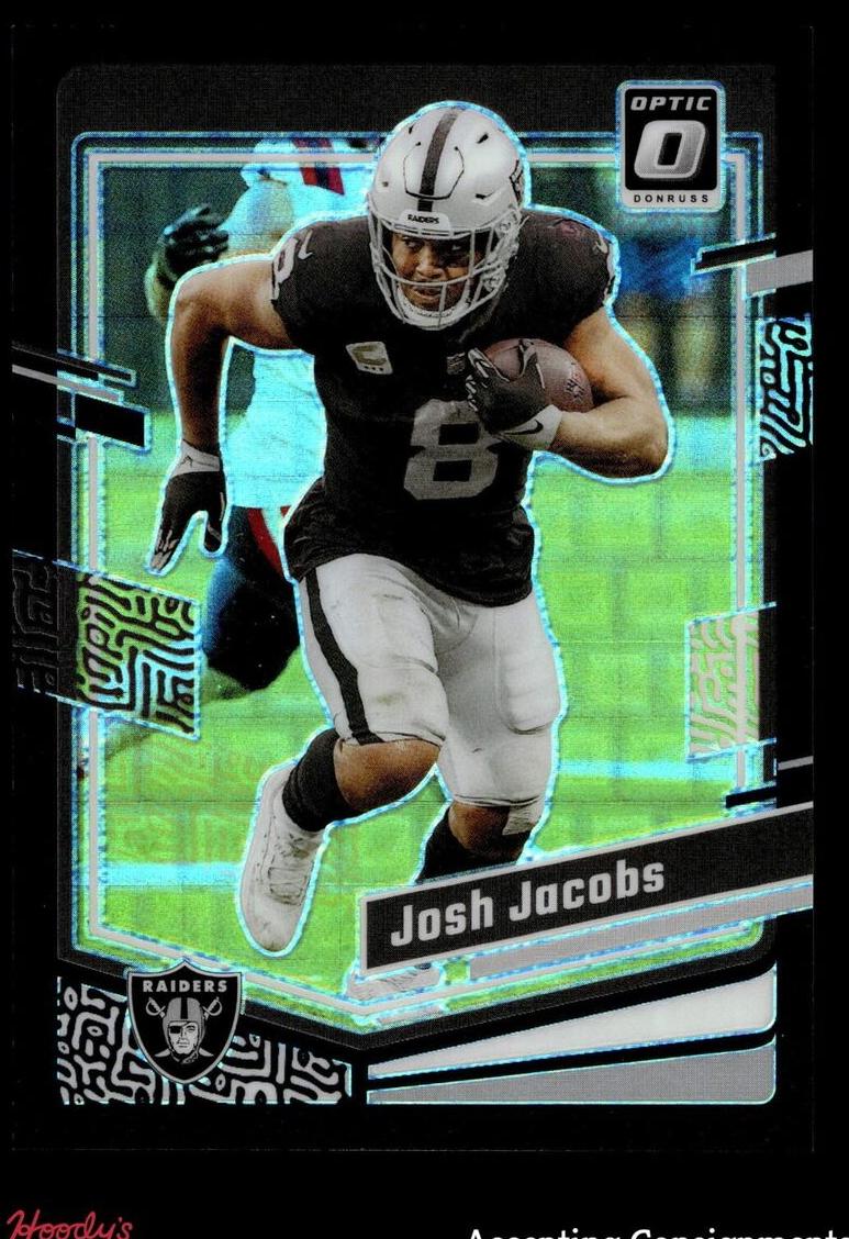 Josh Jacobs 2023 Donruss Optic Football card