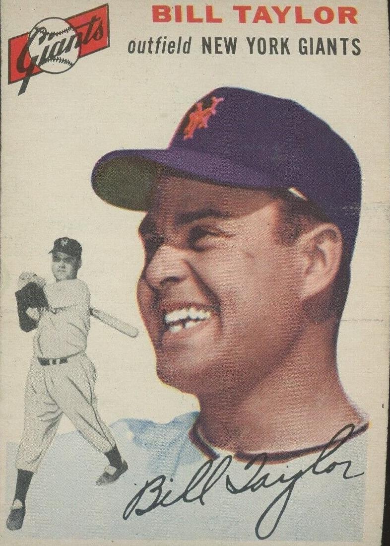 1954 Topps Bill Taylor #74 card