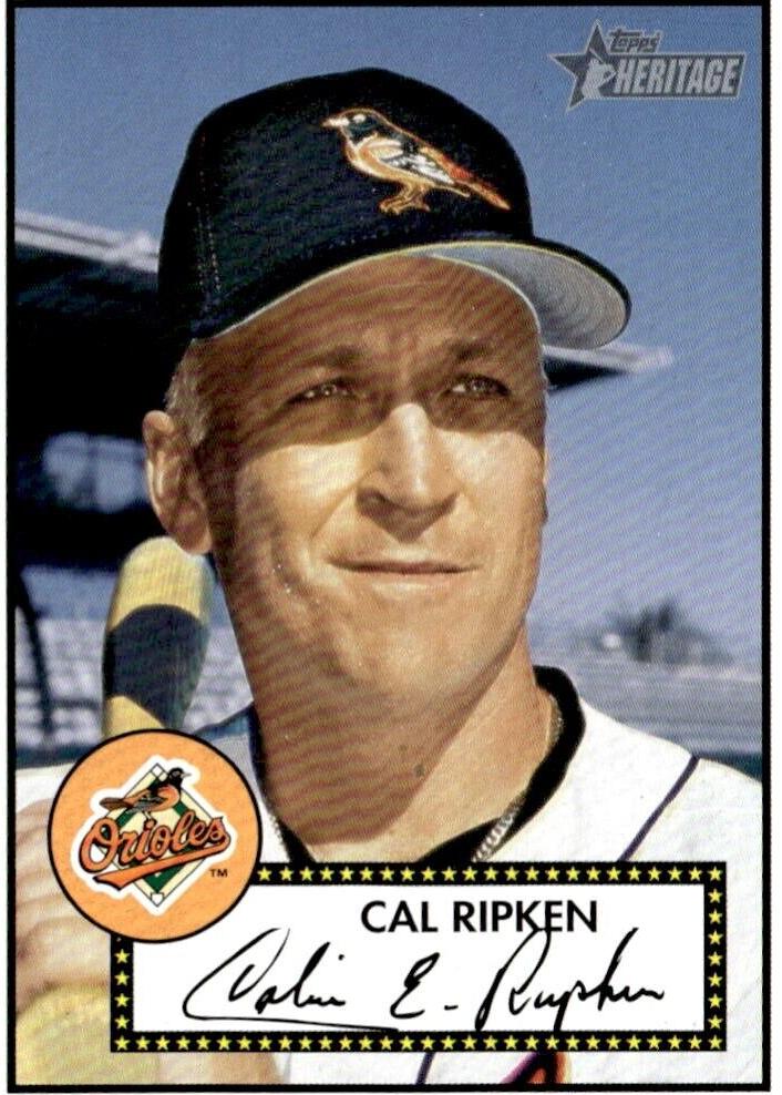 2001 Topps Heritage Cal Ripken Jr. #316 card