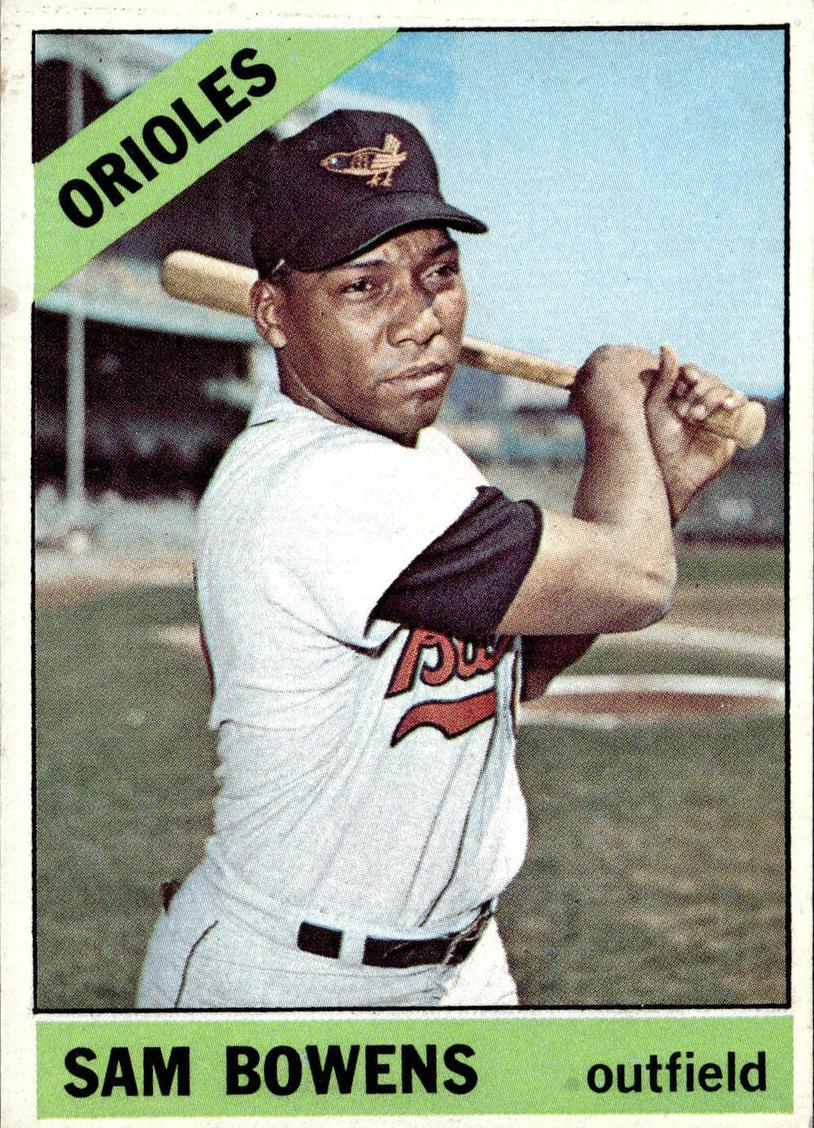 1966 Topps Sam Bowens #412 card