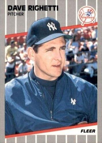1989 Fleer Dave Righetti #267 card