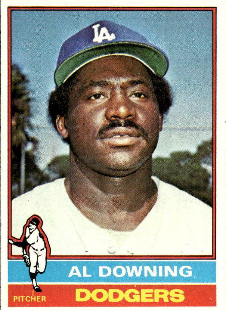 1976 Topps Al Downing #605 card