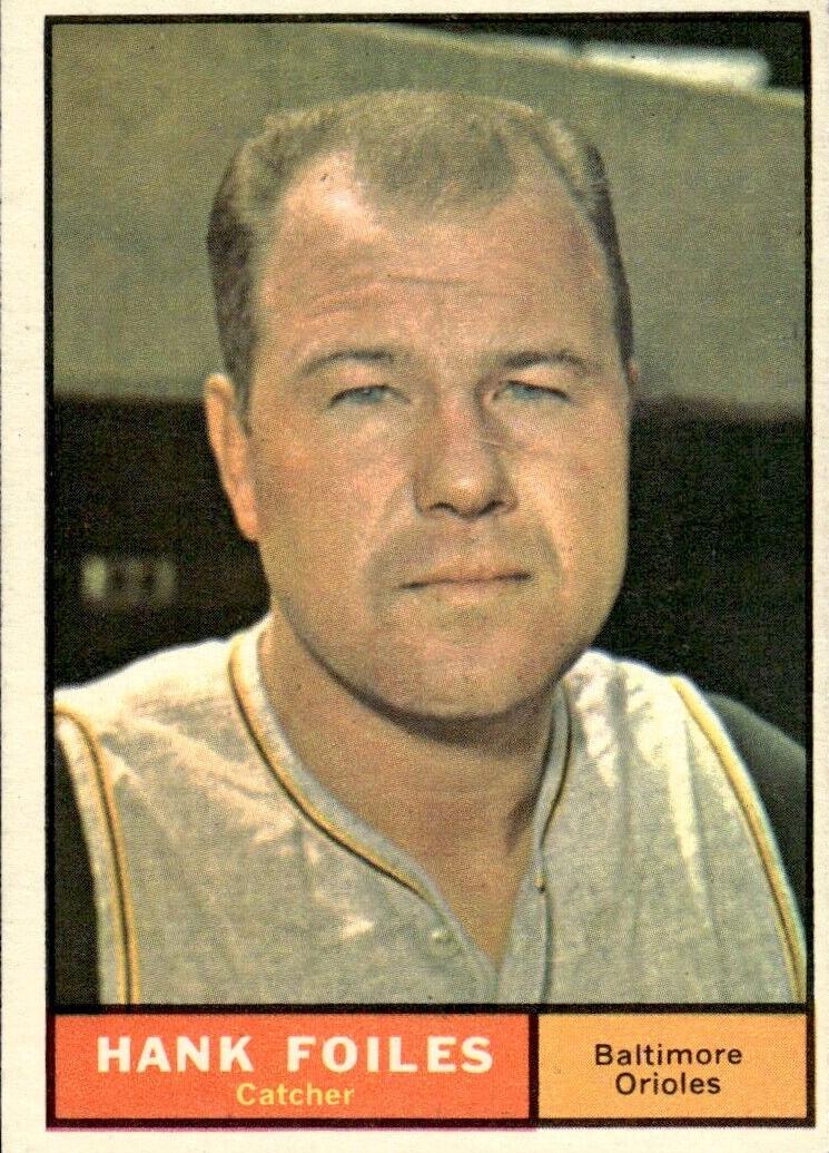 1961 Topps Hank Foiles #277 card