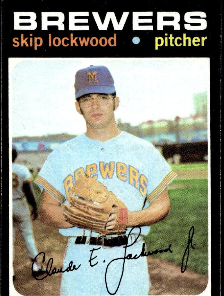 1971 Topps Skip Lockwood #433 card