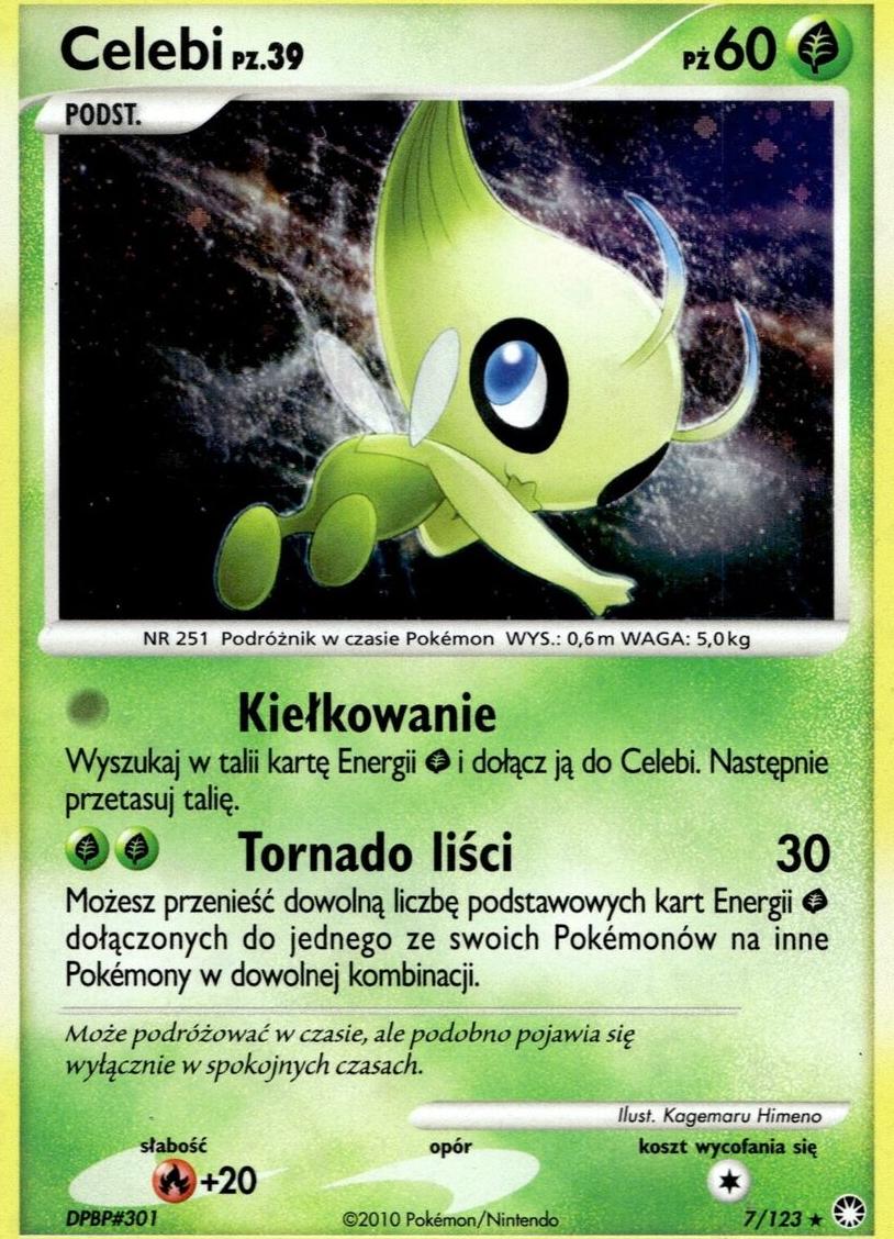 Celebi Holo 2007 Pokemon Diamond & Pearl Mysterious Treasures