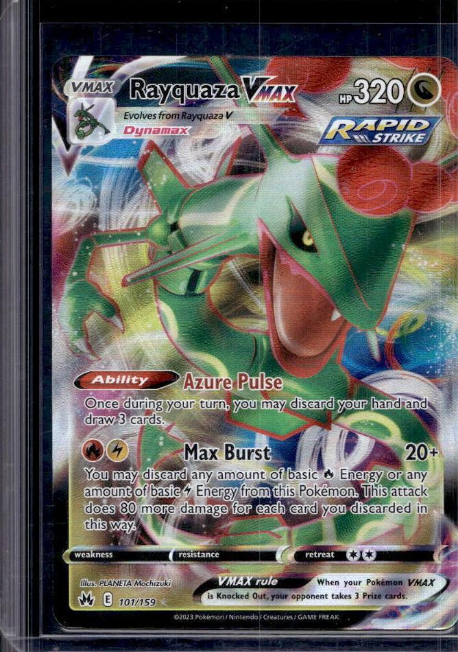 Rayquaza Vmax Holo 2023 Pokemon Crown Zenith