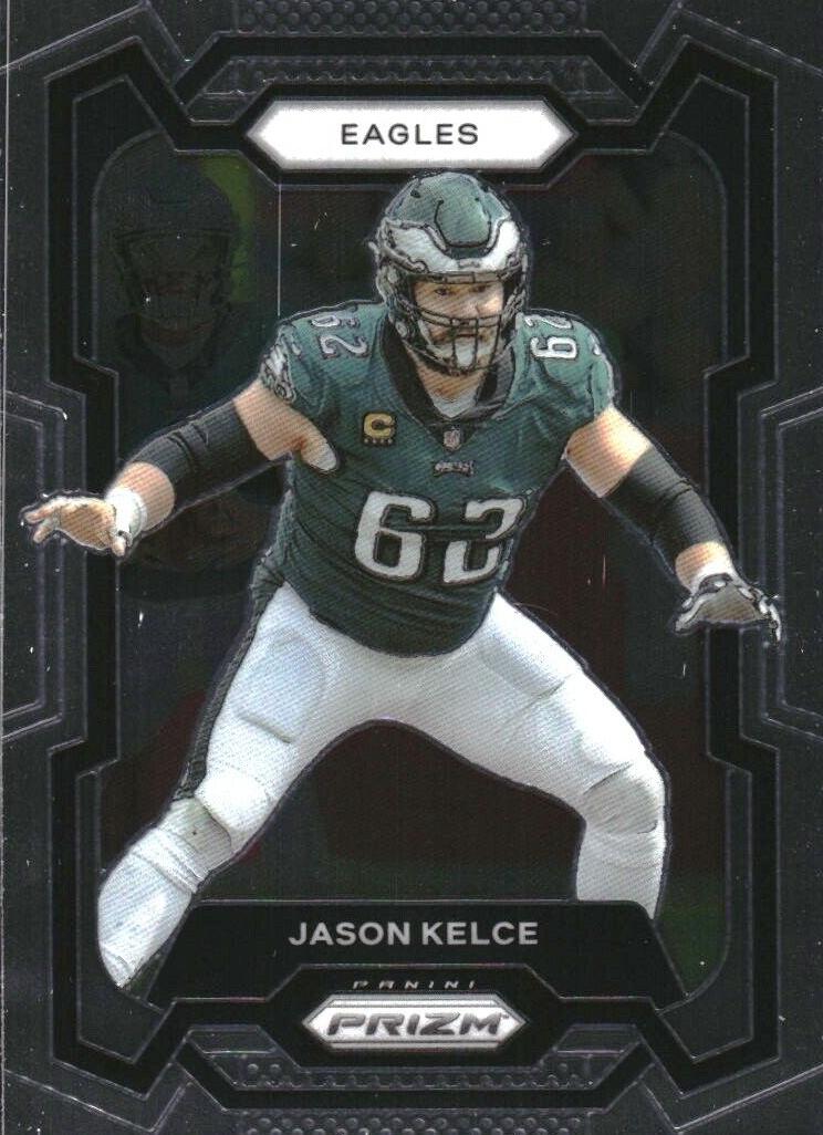 2023 Panini Prizm Jason Kelce [Red White Blue] #245 card