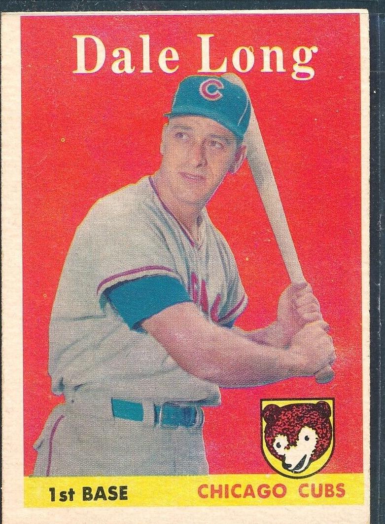1958 Topps Dale Long #7 card