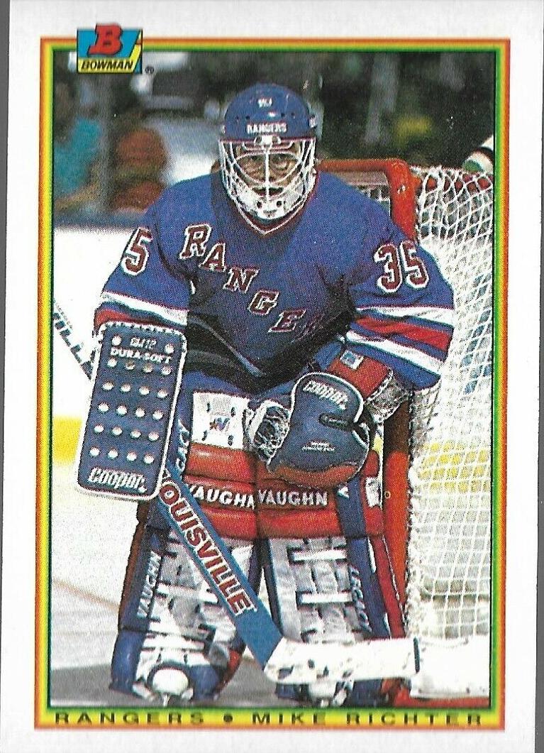 1990 Bowman Mike Richter #218 card