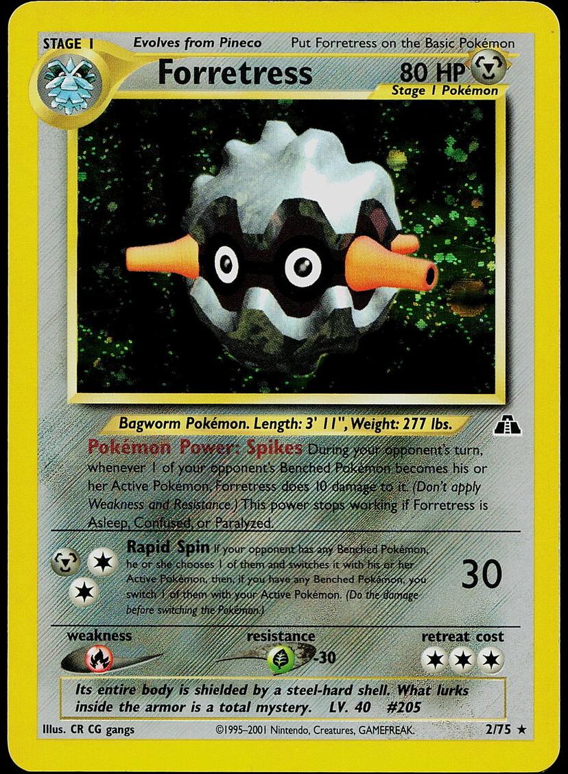 Forretress Holo 2001 Pokemon Neo Discovery