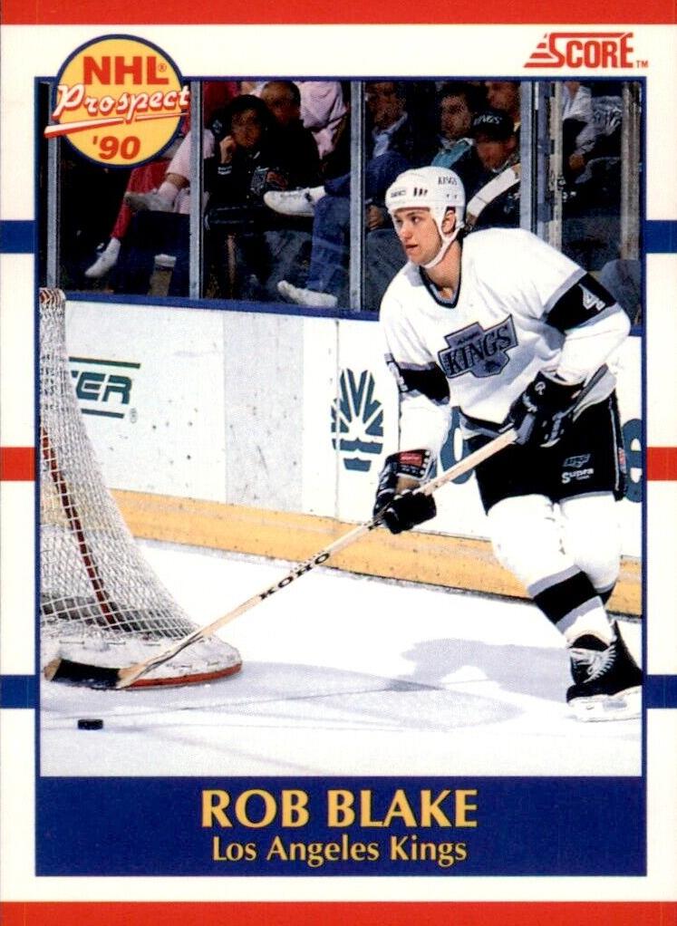 1990 Score Canadian Rob Blake #421 card