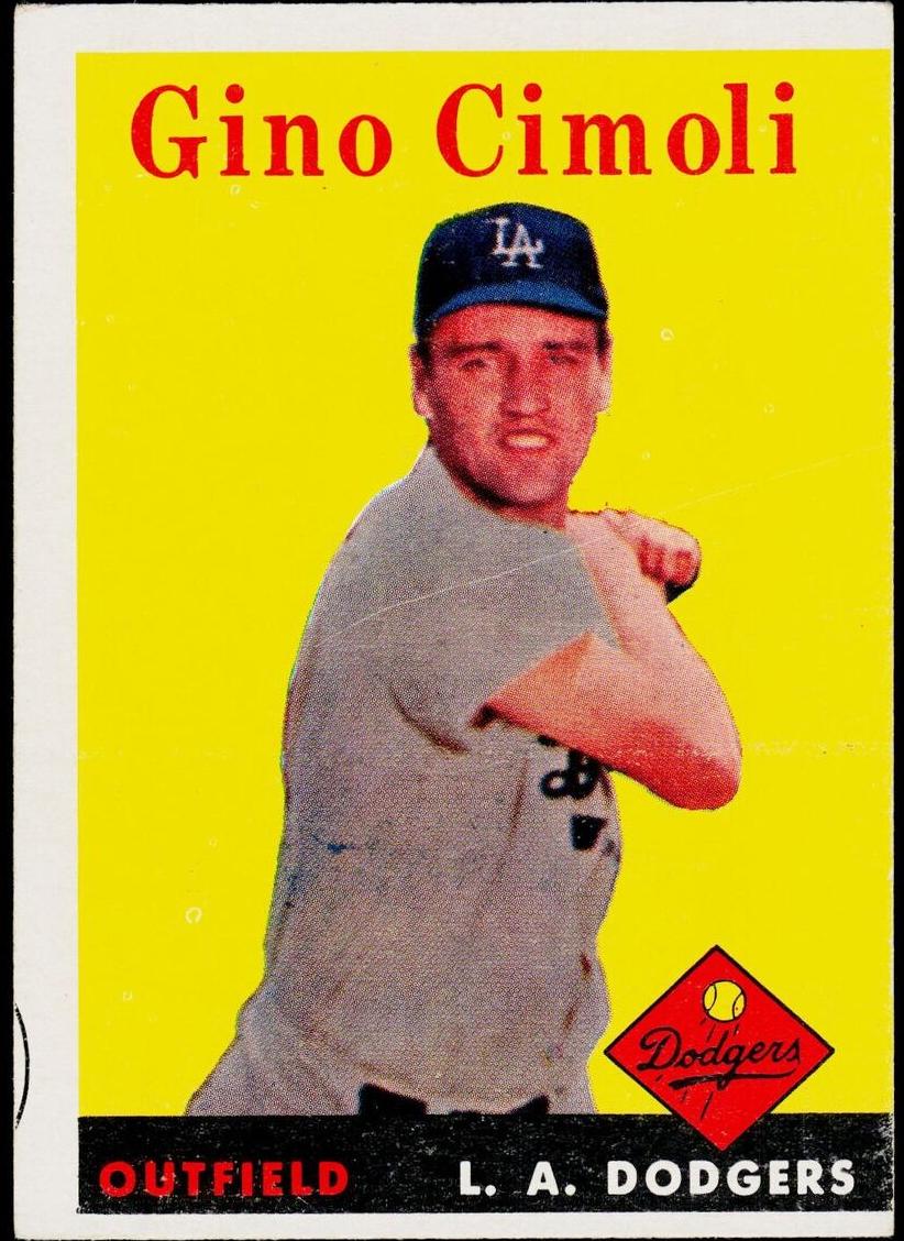 1958 Topps Gino Cimoli #286 card