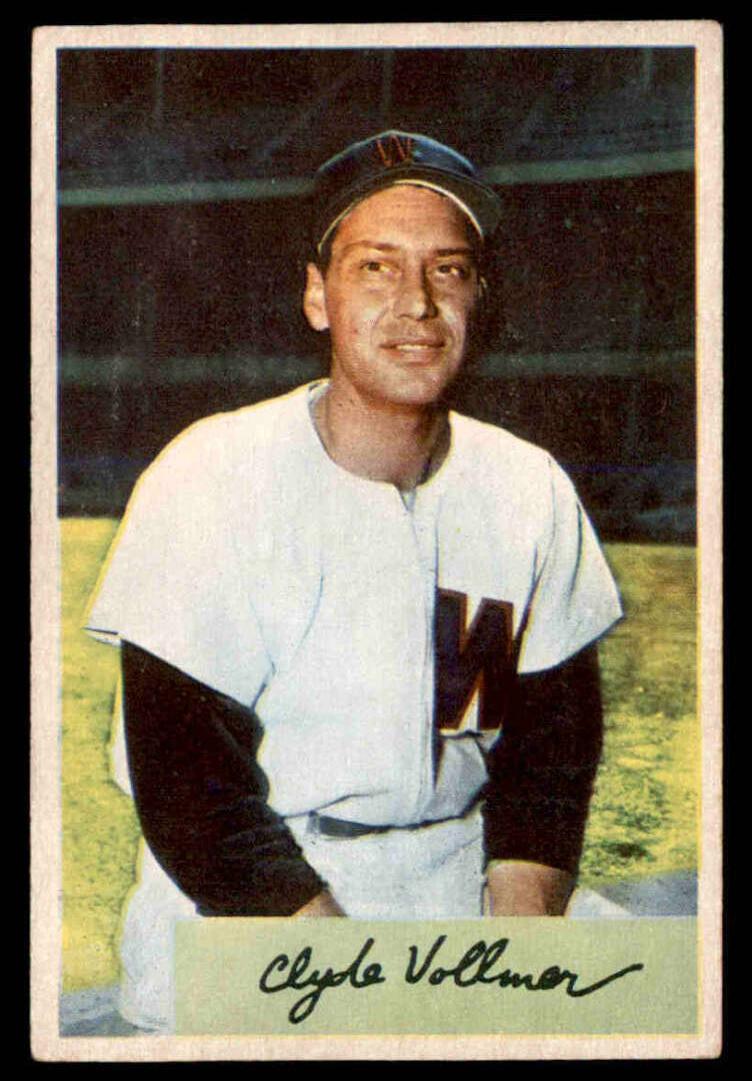 1954 Bowman Clyde Vollmer #136 card