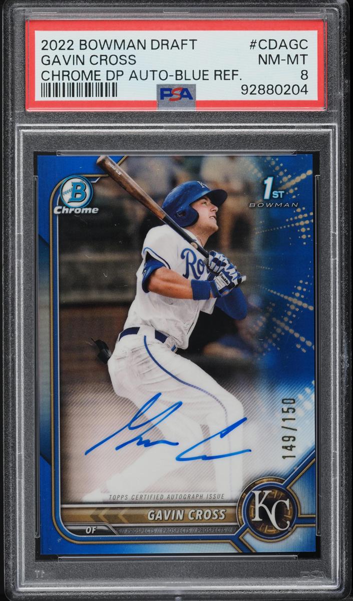 2022 Bowman Draft Baseball Blue Gavin Cross #CDA-GC PSA 9