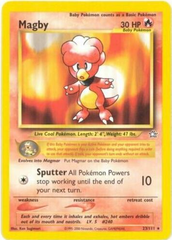 Magby 2000 Pokemon Neo Genesis