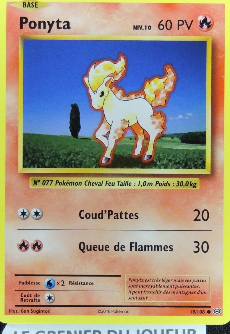 Ponyta 2016 Pokemon XY Evolutions