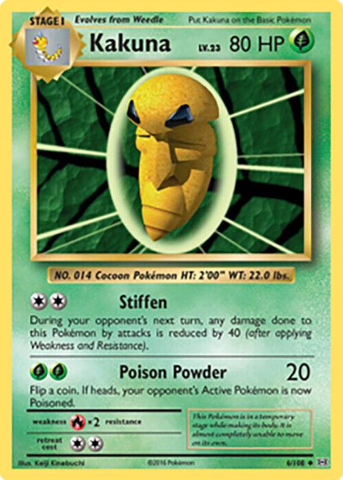 Kakuna 2016 Pokemon XY Evolutions