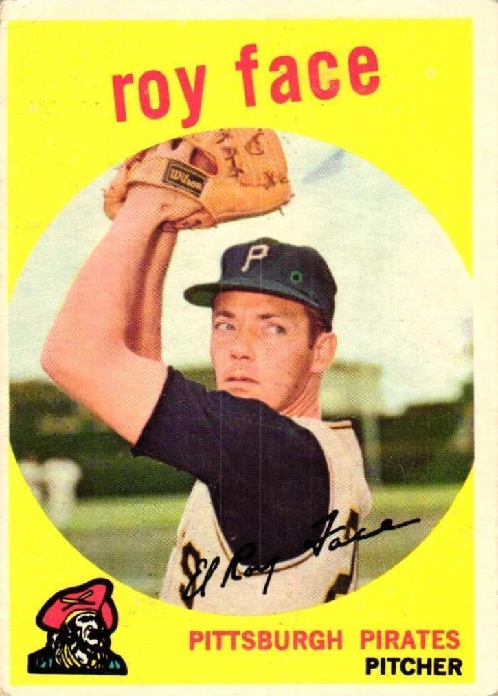 1959 Topps Roy Face #339 card