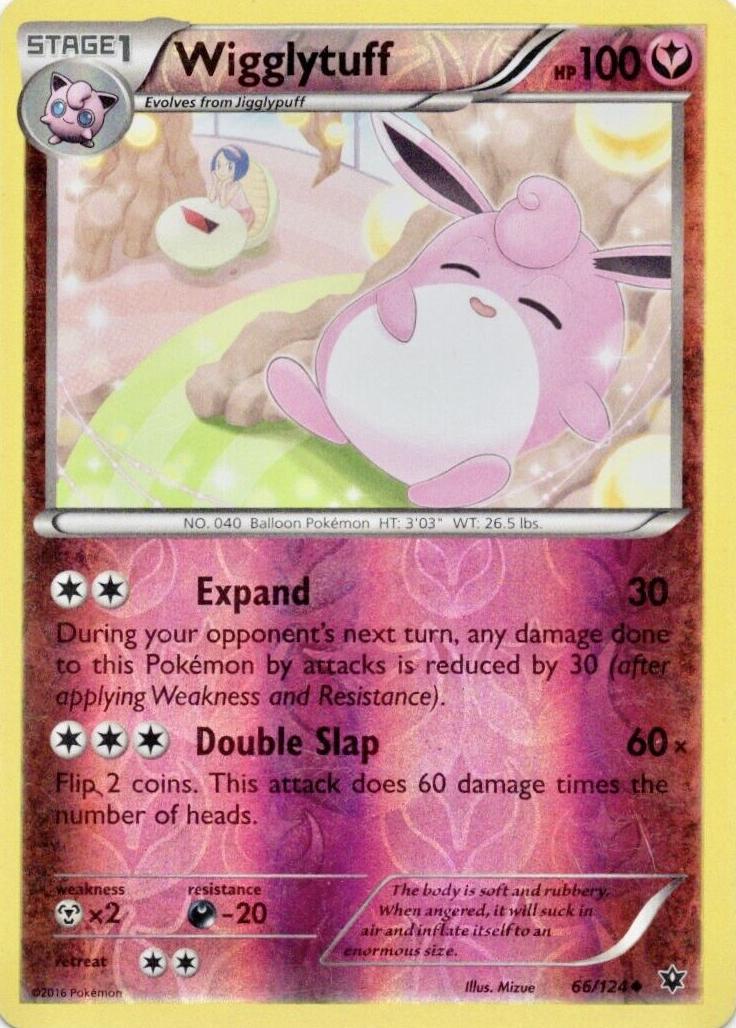 Wigglytuff 2016 Pokemon XY Fates Collide Reverse Foil