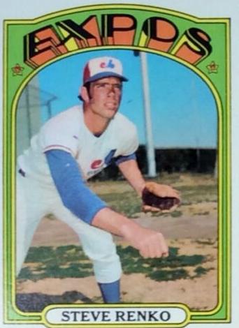 1972 Topps Steve Renko #307 card