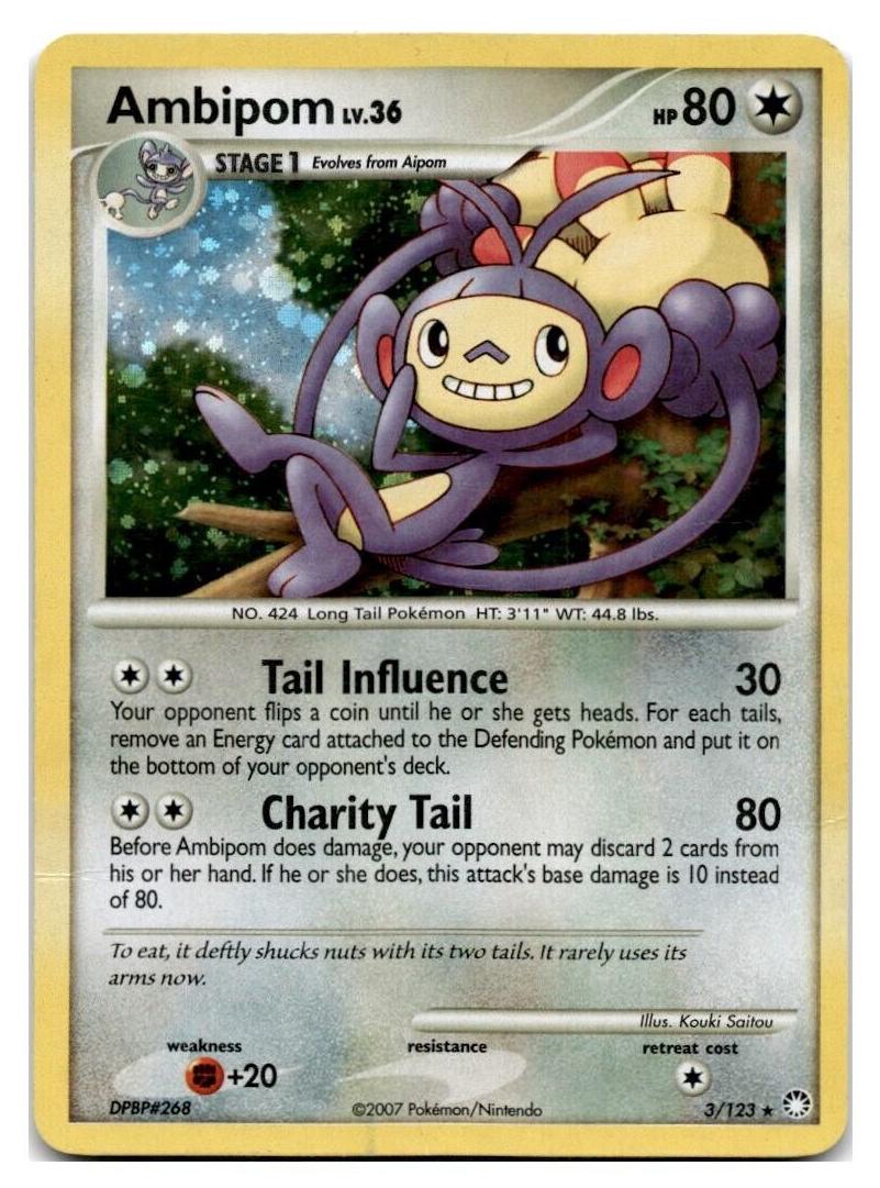 Ambipom Holo 2007 Pokemon Diamond & Pearl Mysterious Treasures