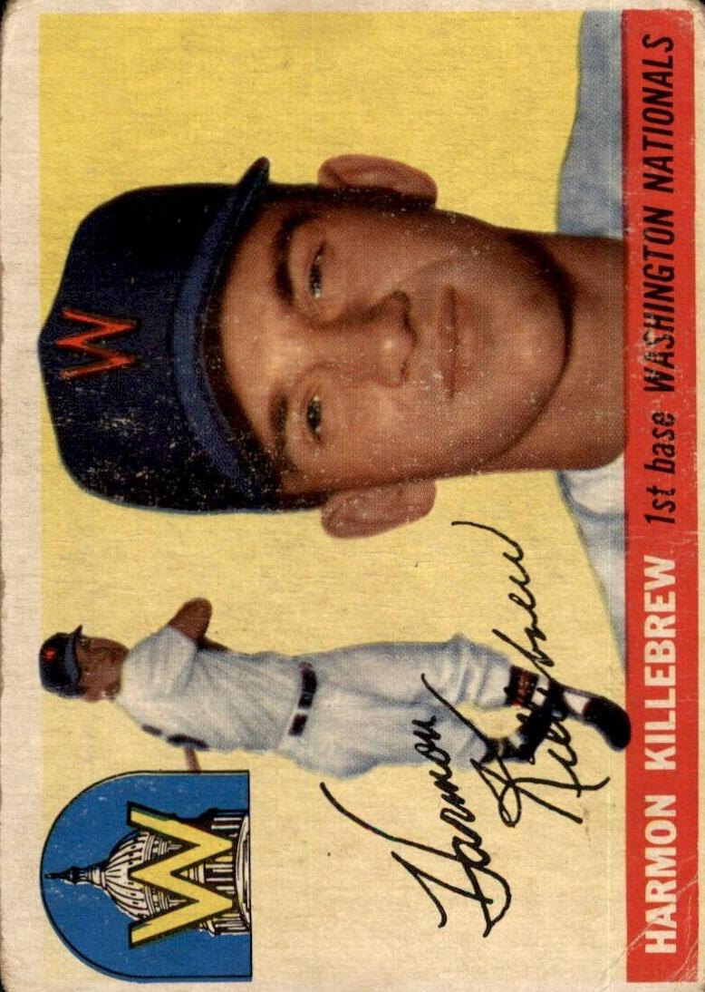 1955 Exhibits Ernie Banks card