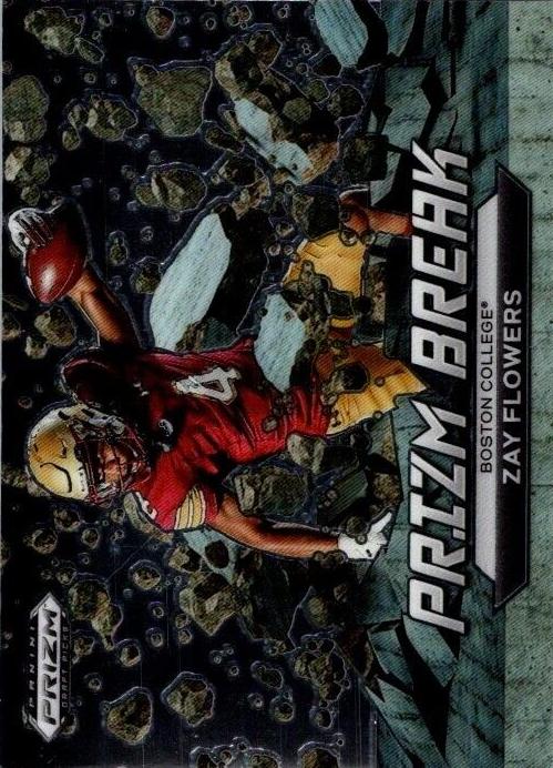 Zay Flowers 2023 Panini Prizm Draft Picks Football PB-15 Base image