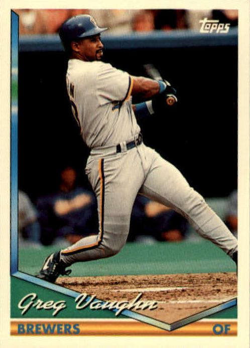 1994 Topps Greg Vaughn #225 card