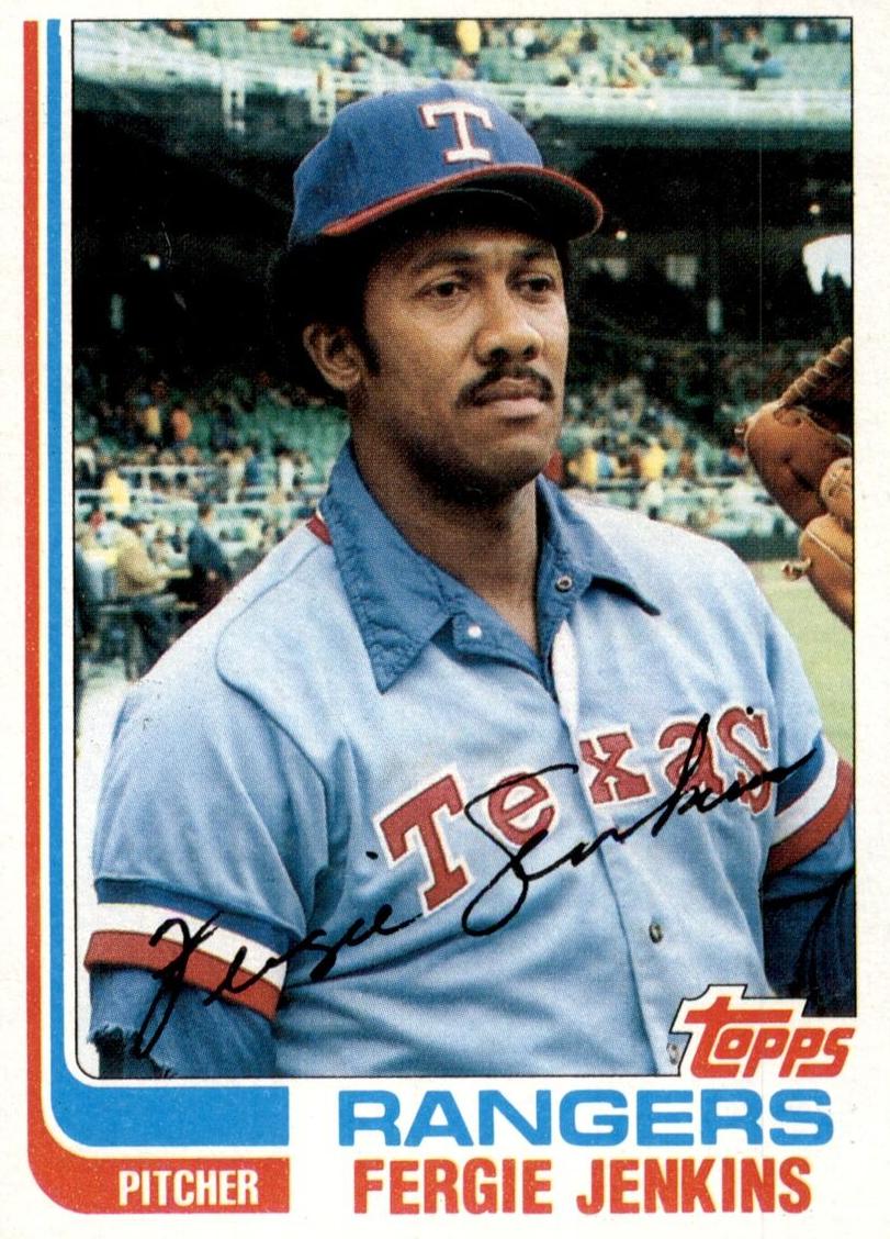 1982 Topps Fergie Jenkins [Blackless] #624 card