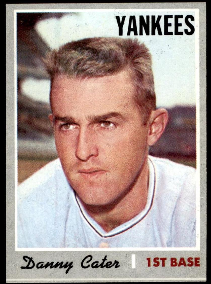 1970 Topps Danny Cater #437 card