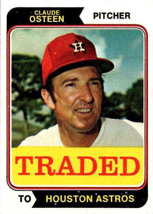 1974 Topps Claude Osteen #42 card