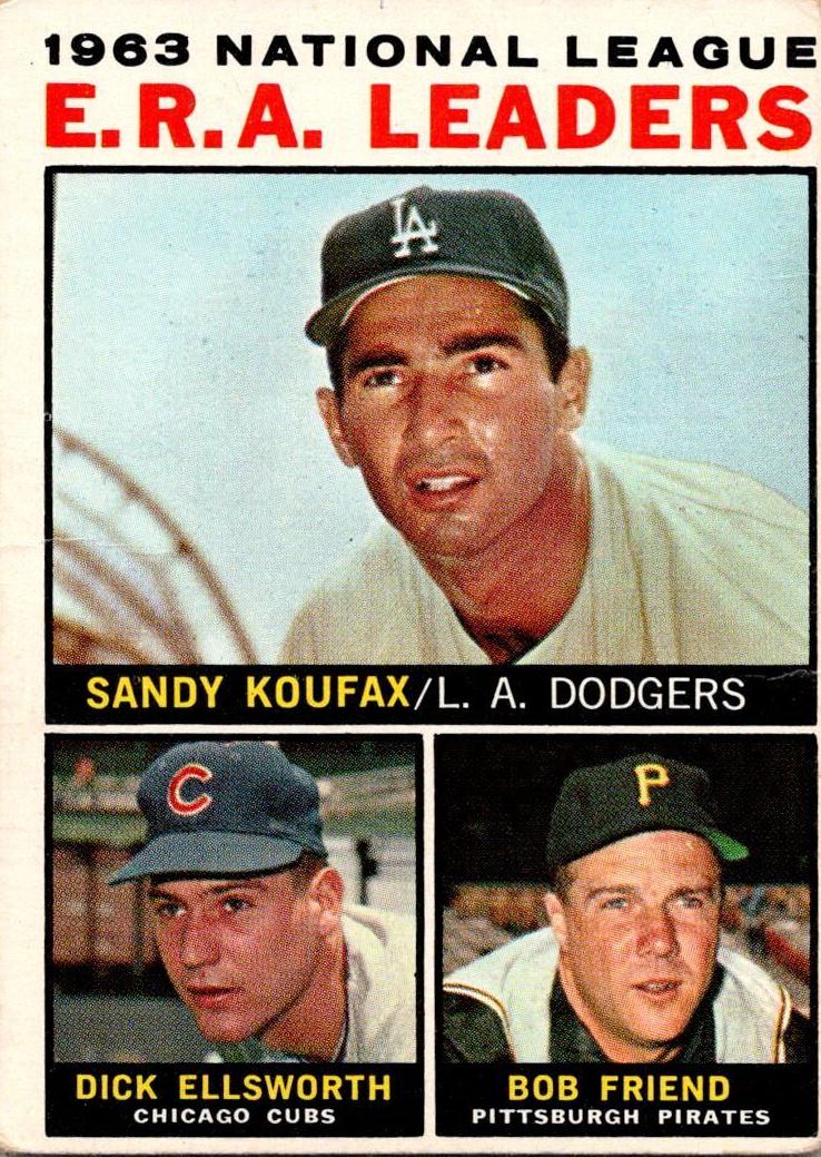 1964 NL ERA Leaders with Sandy Koufax #1