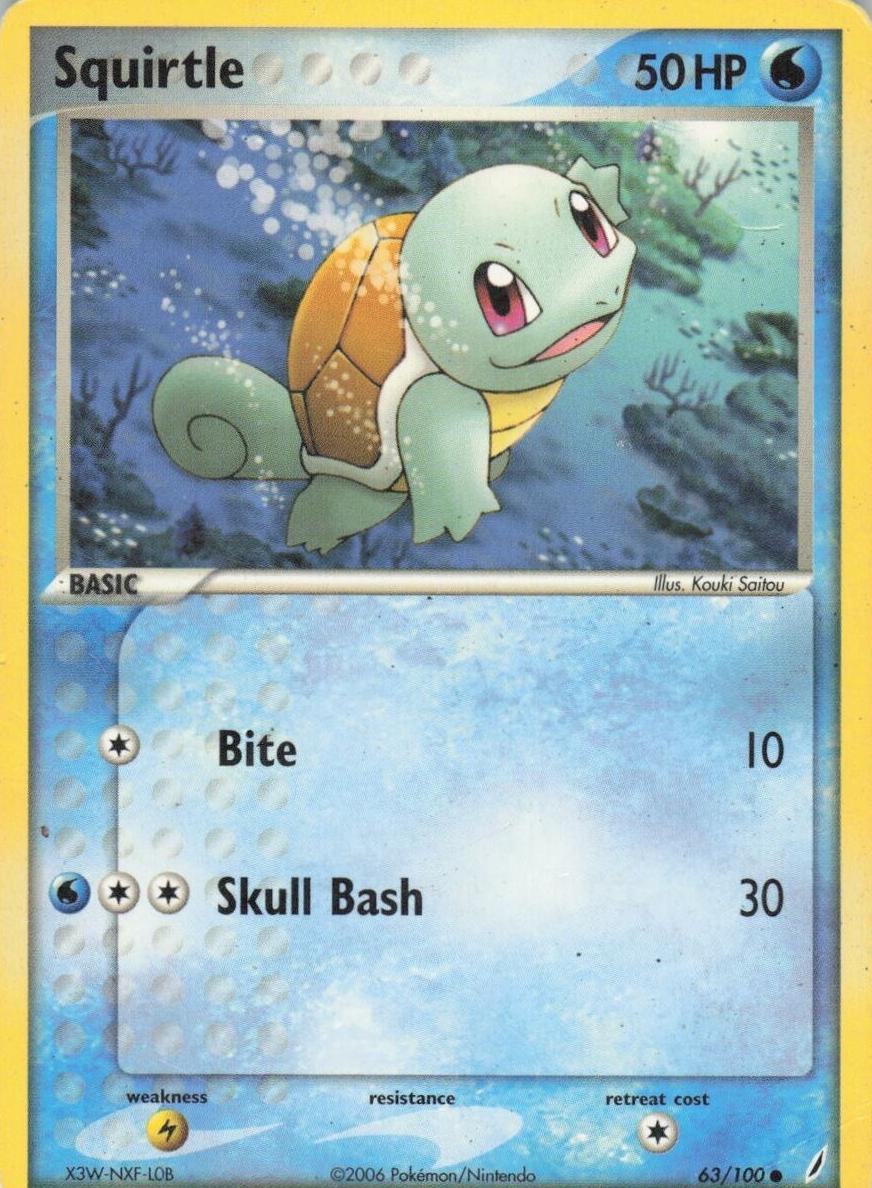Squirtle 2006 Pokemon EX Crystal Guardians