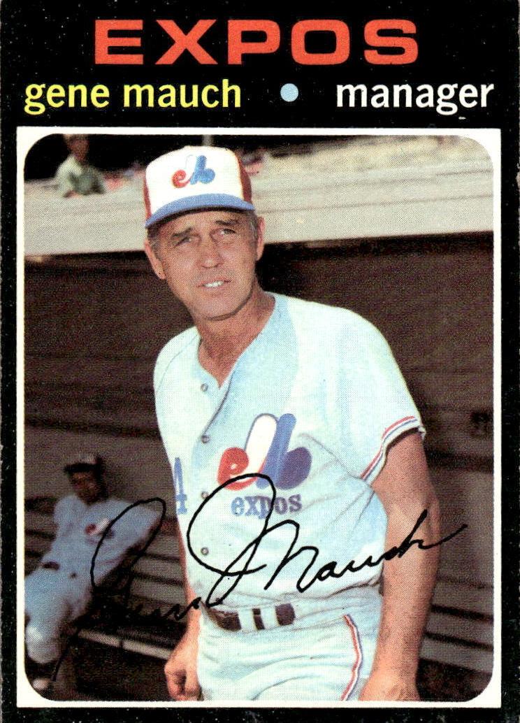 1971 Topps Gene Mauch #59 card