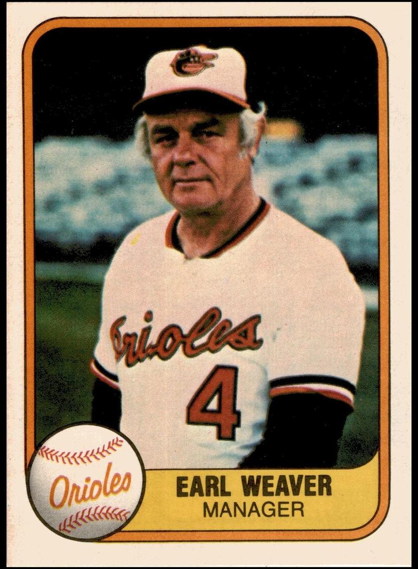 1981 Earl Weaver #178
