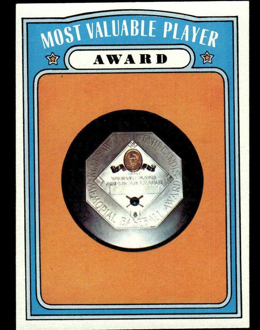 1972 Topps Most Valuable Player Award #622 card
