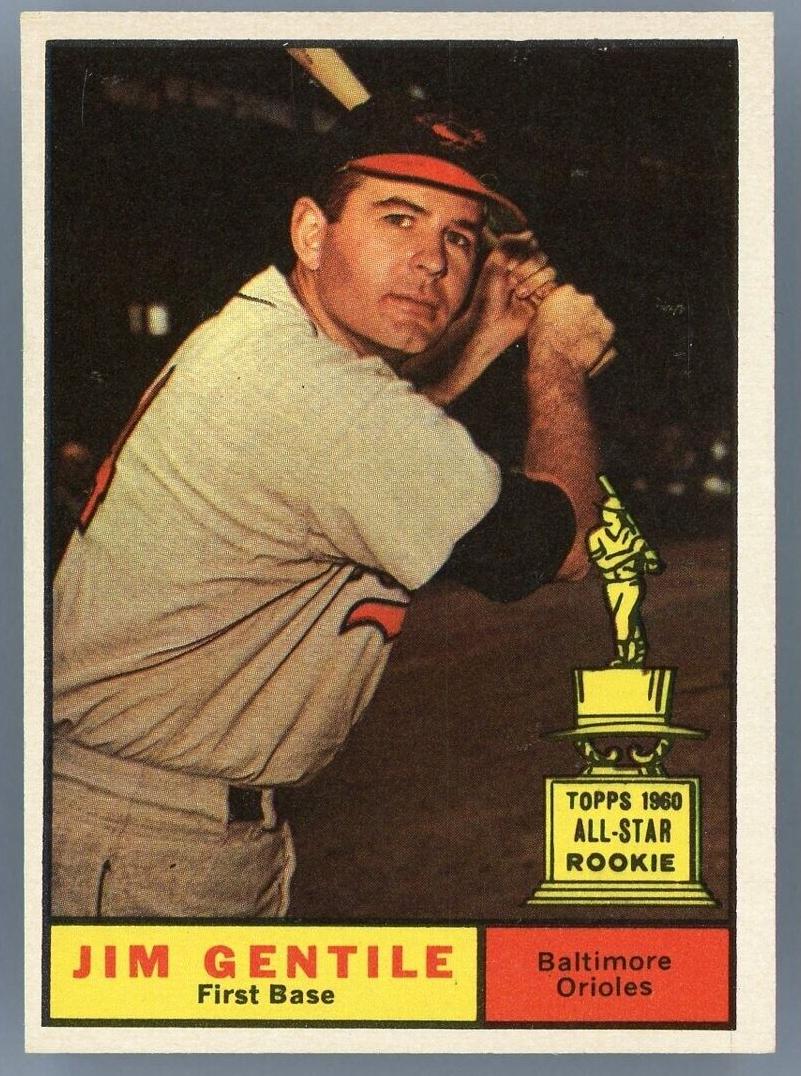1961 Topps Jim Gentile #559 card