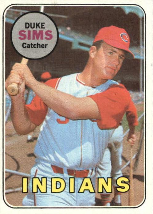 1969 Topps Duke Sims #414 card