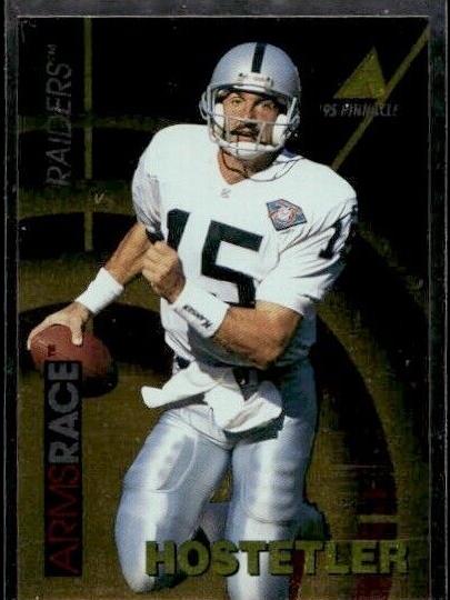 1995 Pinnacle Club Collection Jeff Hostetler #13 card