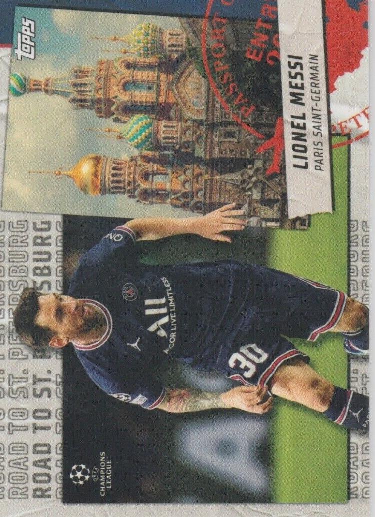 2021 Topps UEFA Champions League Lionel Messi #RSP-18 card